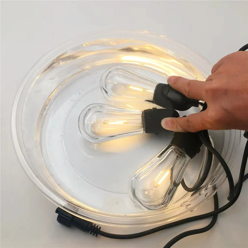 20-Foot Weatherproof Vintage Bulb String Lights for Outdoor Spaces