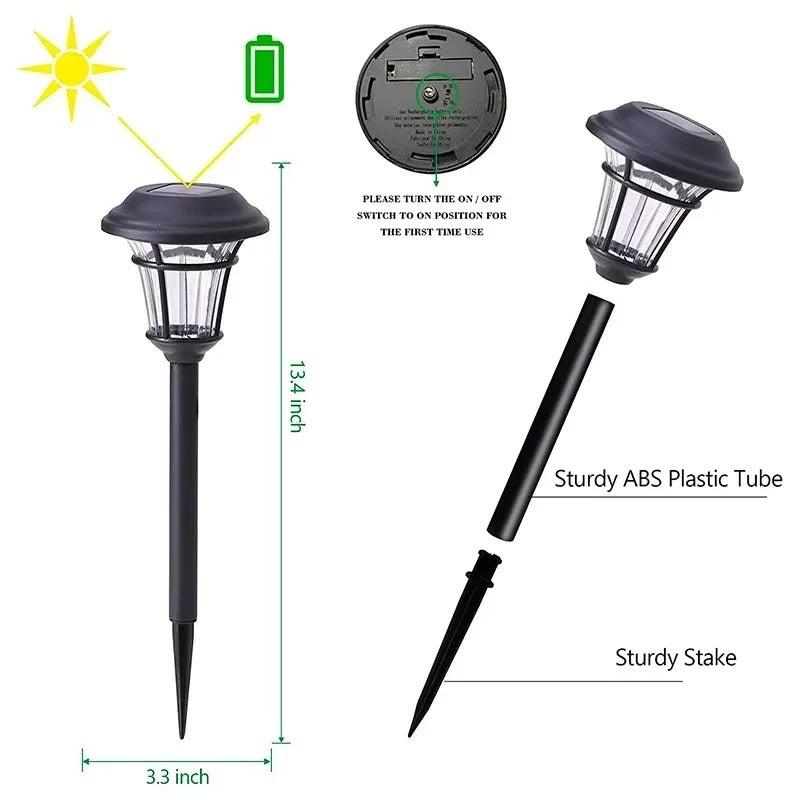 Eco-Friendly Solar Pathway Lights for Your Garden - Set of 4