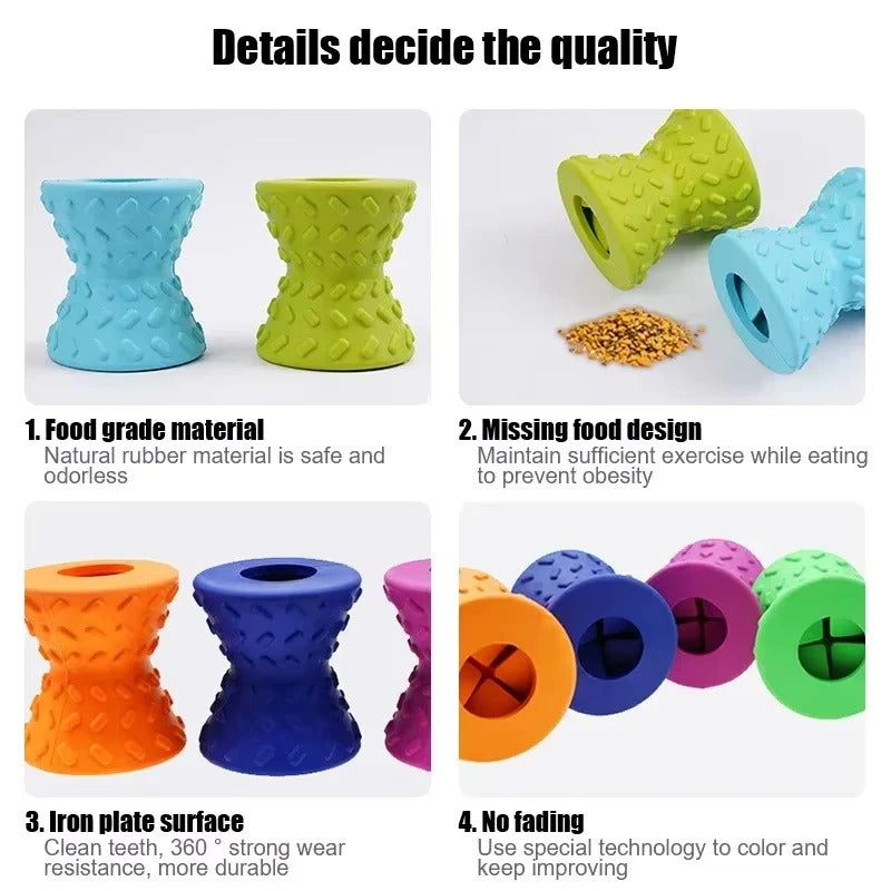 Sturdy Dog Chew Toy with Treat Dispenser for Engaging Play