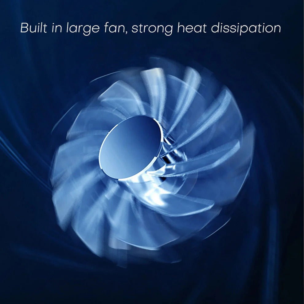Advanced Laptop Cooling Station with Six Fans and LED Lights