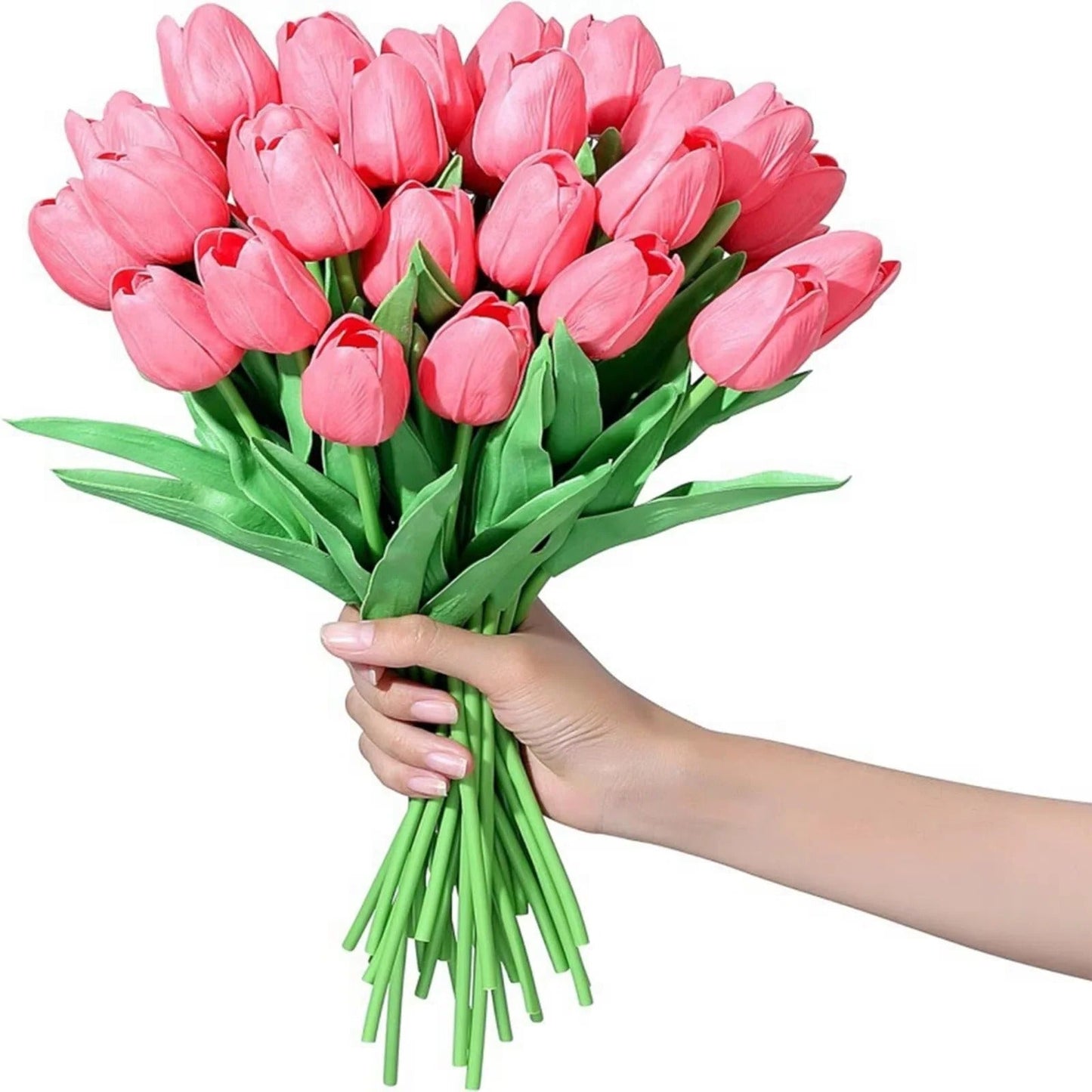 Vibrant Faux Flower Bouquet Collection - Set of 10 Stems