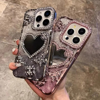 Radiant Butterfly Glamour Reflective Phone Case for iPhone