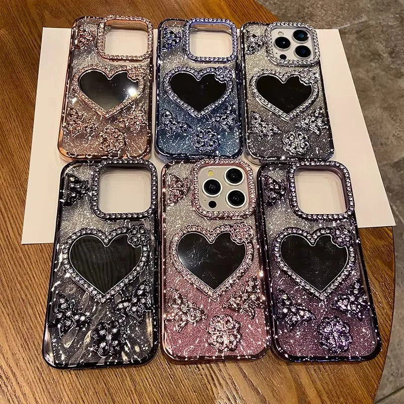 Radiant Butterfly Glamour Reflective Phone Case for iPhone
