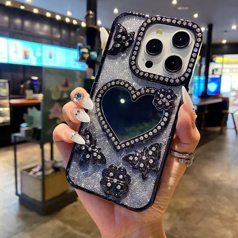 Radiant Butterfly Glamour Reflective Phone Case for iPhone