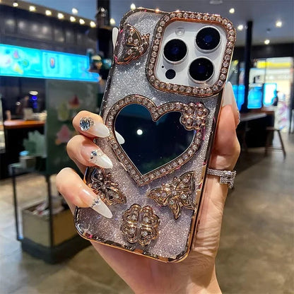 Radiant Butterfly Glamour Reflective Phone Case for iPhone