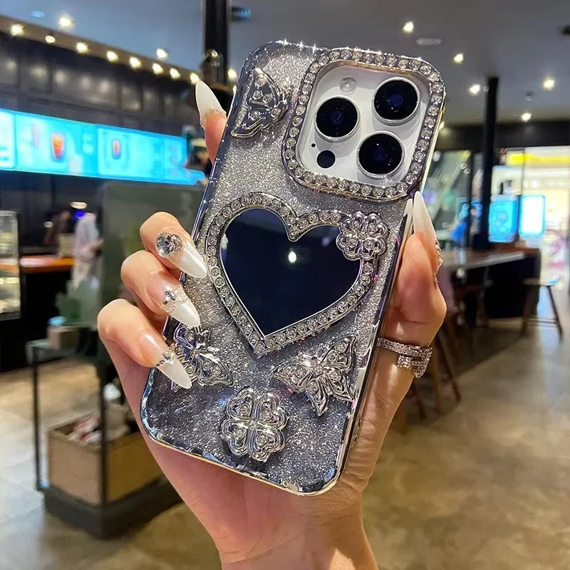 Radiant Butterfly Glamour Reflective Phone Case for iPhone