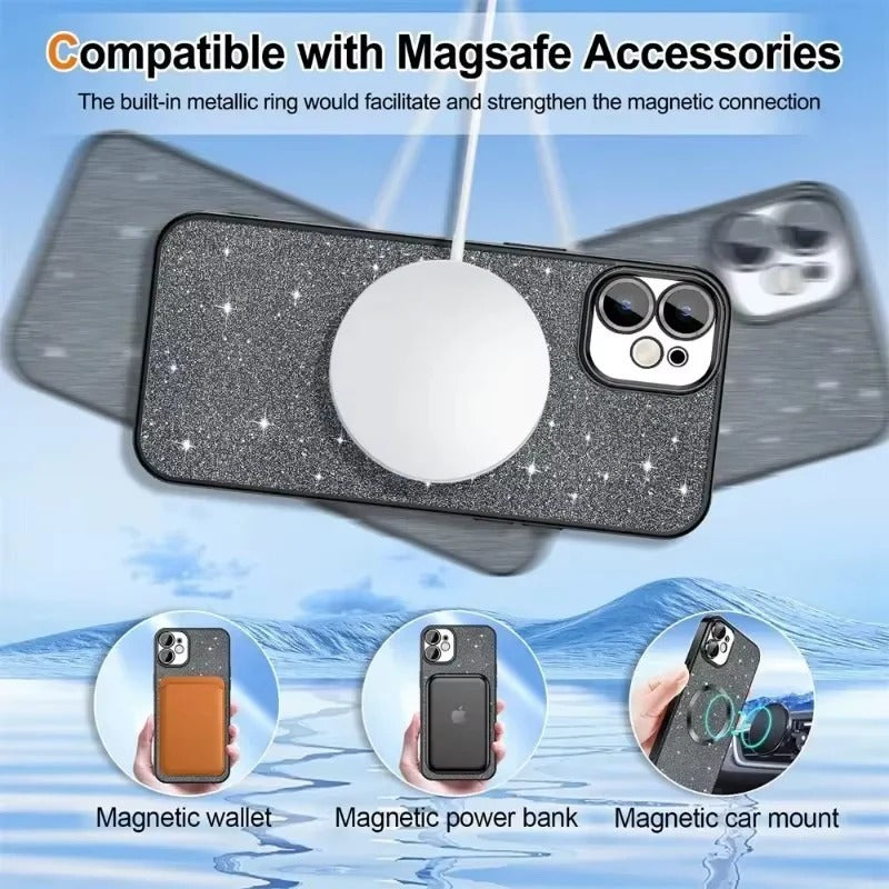 SparkleShield Slim iPhone Case with Magnetic Charging Support