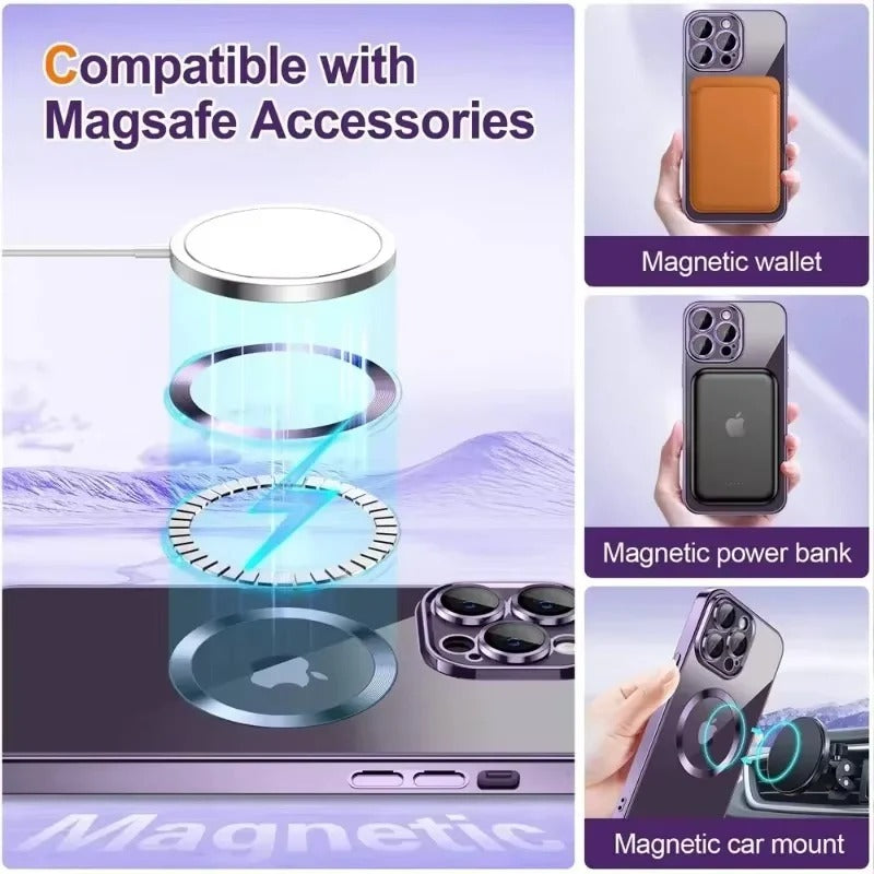 SparkleShield Slim iPhone Case with Magnetic Charging Support
