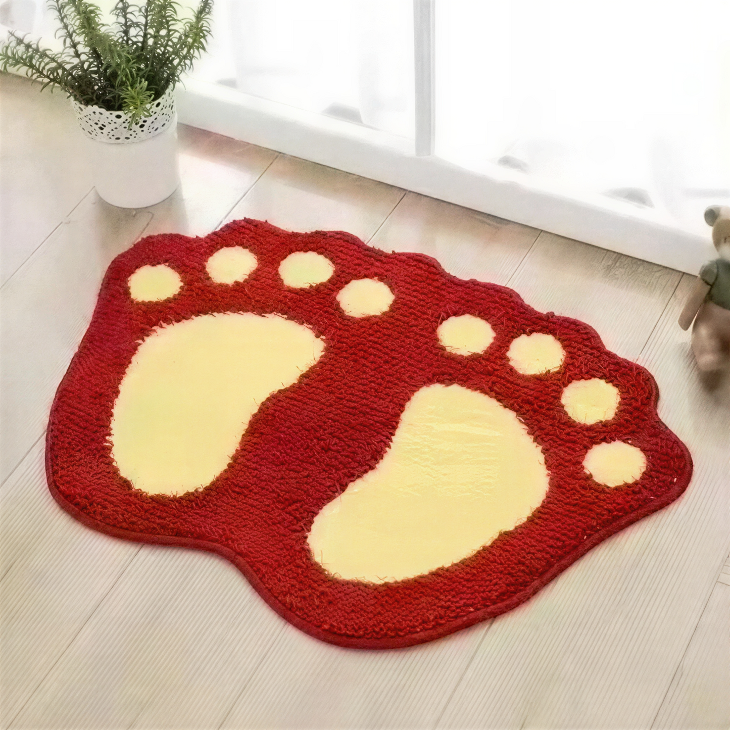 Plush Quick-Dry Bath Mat with Secure Grip for Your Bathroom