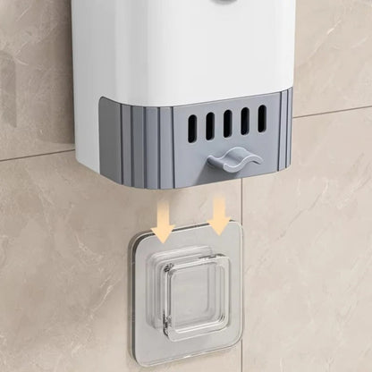 Ergonomic Toilet Cleaning Brush with Wall-Mounted Storage