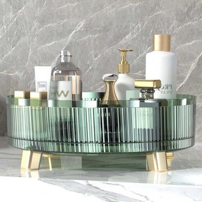 360-Degree Spinning Makeup Storage Solution for Easy Access
