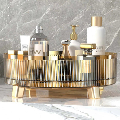 360-Degree Spinning Makeup Storage Solution for Easy Access