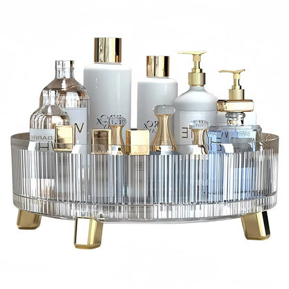 360-Degree Spinning Makeup Storage Solution for Easy Access