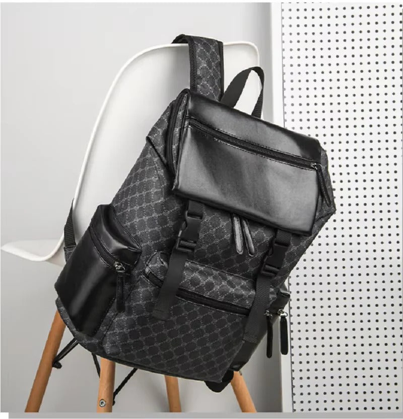 Sleek Leather Backpack for Travel & Daily Use with Laptop Slot