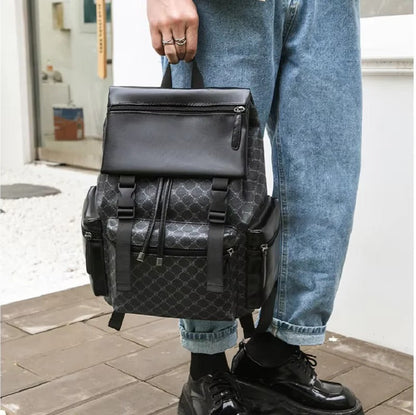 Sleek Leather Backpack for Travel & Daily Use with Laptop Slot