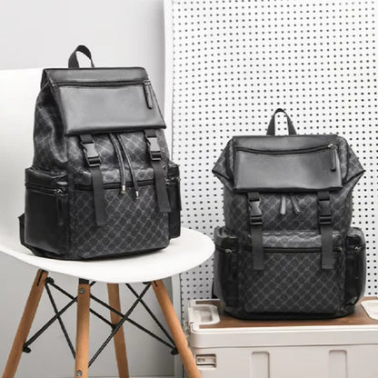 Sleek Leather Backpack for Travel & Daily Use with Laptop Slot