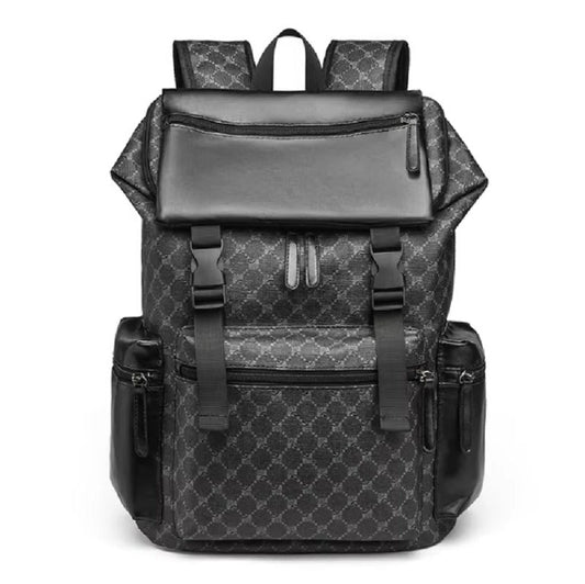 Sleek Leather Backpack for Travel & Daily Use with Laptop Slot