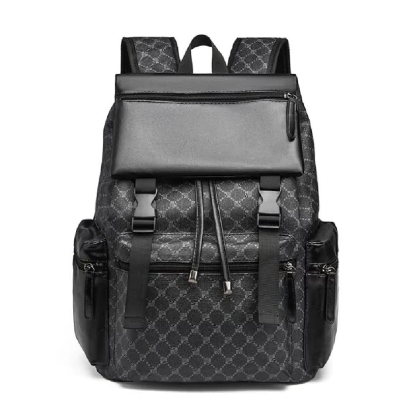 Sleek Leather Backpack for Travel & Daily Use with Laptop Slot