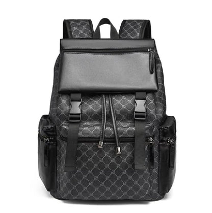 Sleek Leather Backpack for Travel & Daily Use with Laptop Slot