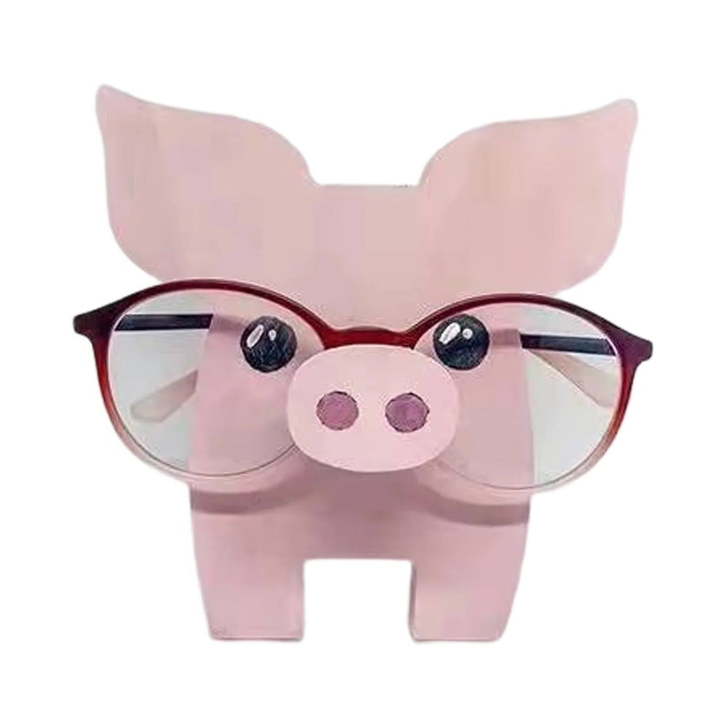 Charming Animal-Themed Wooden Glasses Stand for Organized Living