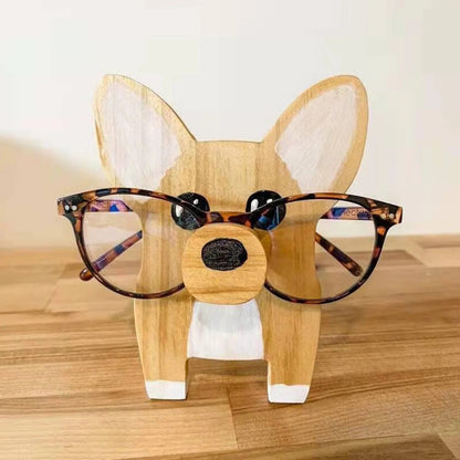 Charming Animal-Themed Wooden Glasses Stand for Organized Living