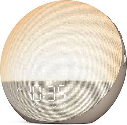 Natural Light Alarm Clock with Adjustable Brightness and Touch Controls