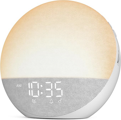 Natural Light Alarm Clock with Adjustable Brightness and Touch Controls