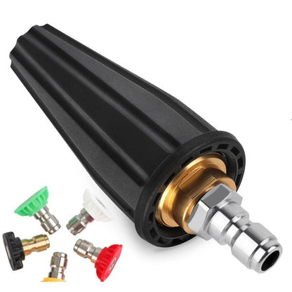 Versatile Rotating Nozzle for Power Washers with Multiple Spray Options