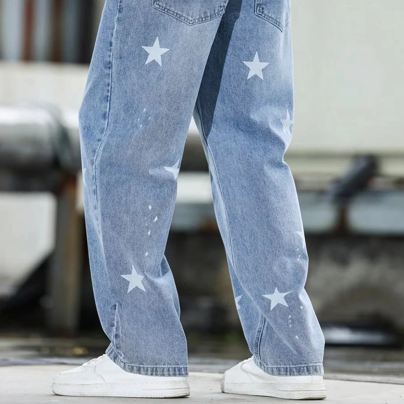 Men's Casual Wide-Leg Jeans for Effortless Style