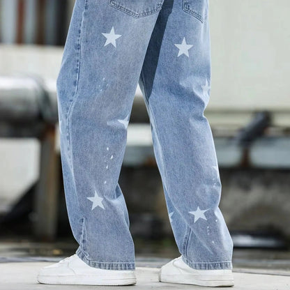 Men's Casual Wide-Leg Jeans for Effortless Style
