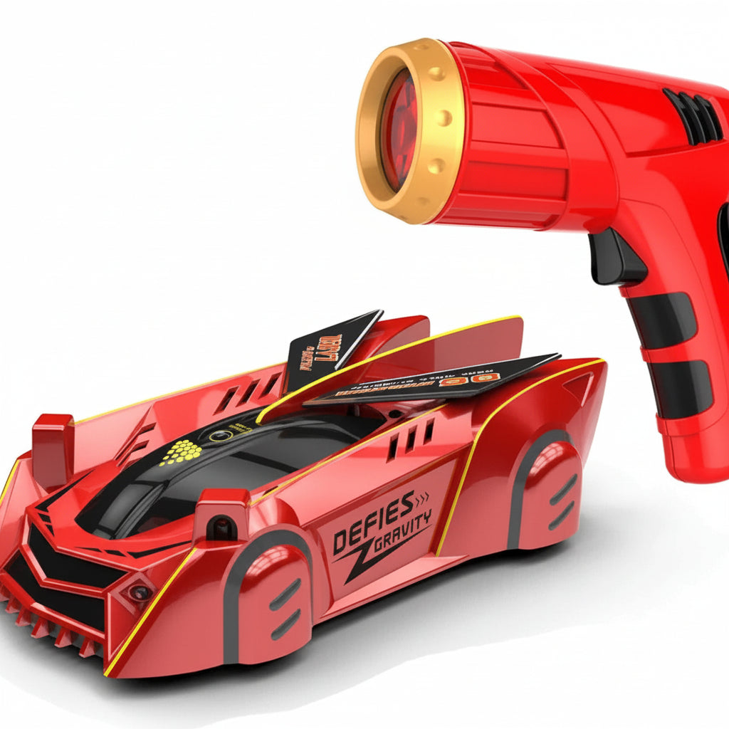 Gravity-Defying RC Car with Laser Guidance System
