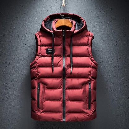 Essential Sleeveless Hooded Layering Vest