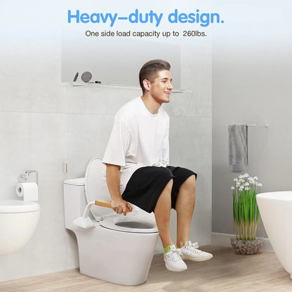 SafeLift Toilet Support System with Adjustable Handles