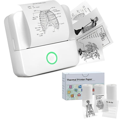 Portable Bluetooth Label and Sticker Printer for Instant Memories