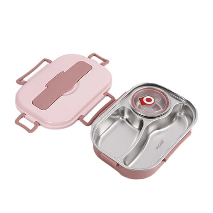 Insulated Stainless Steel Lunch Container with Compartments