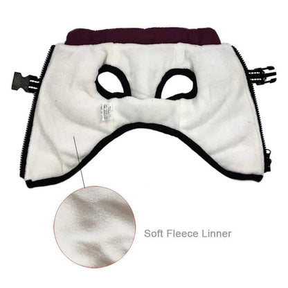 Weatherproof Canine Coat with Built-In Leash Connector