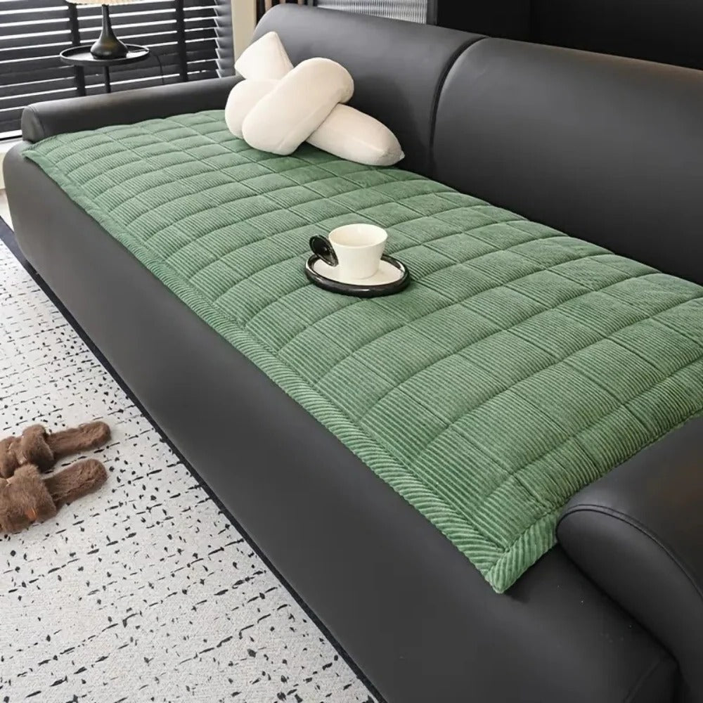 Soft Protective Sofa Cover with Stylish Quilted Design
