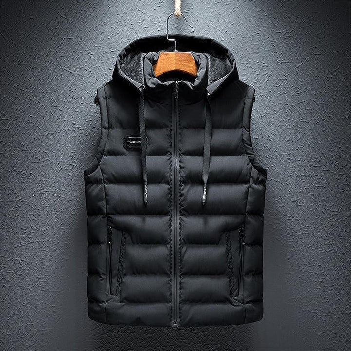 Essential Sleeveless Hooded Layering Vest