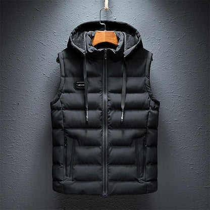 Essential Sleeveless Hooded Layering Vest
