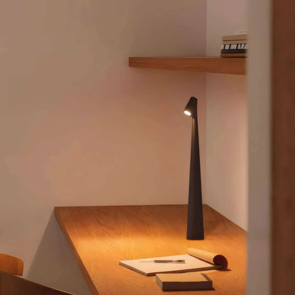 Portable Aluminum Desk Lamp with Adjustable Brightness & USB Charge