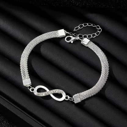 Elegant Trio of Adjustable Bracelets with Gemstone Accents