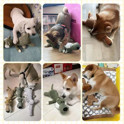 Durable Denim Chew Toy for Energetic Pups