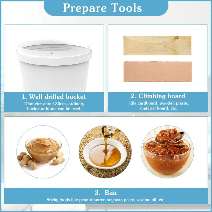 Effortless Stainless Steel Mouse Trap for Bucket Use