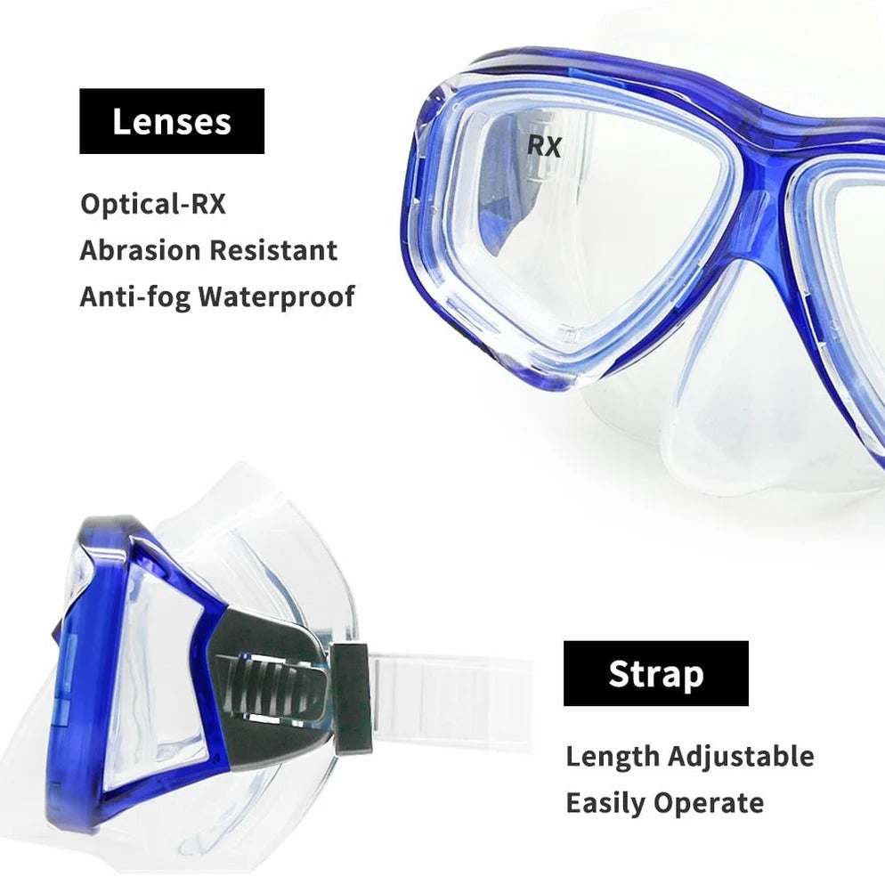 Premium Dive Mask with Adjustable Silicone Seal for Clear Vision