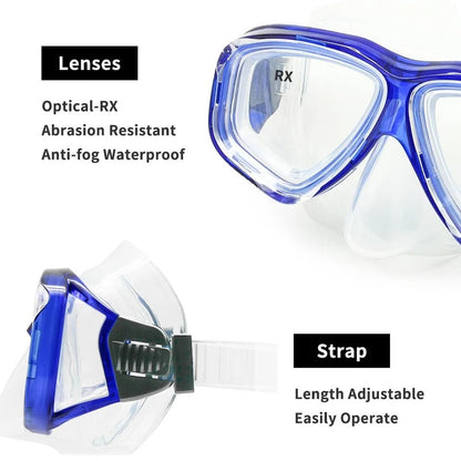Premium Dive Mask with Adjustable Silicone Seal for Clear Vision