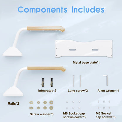 SafeLift Toilet Support System with Adjustable Handles