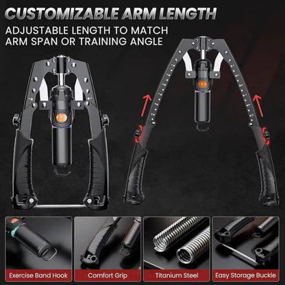 Versatile Hydraulic Upper Body Resistance Trainer for Home Use