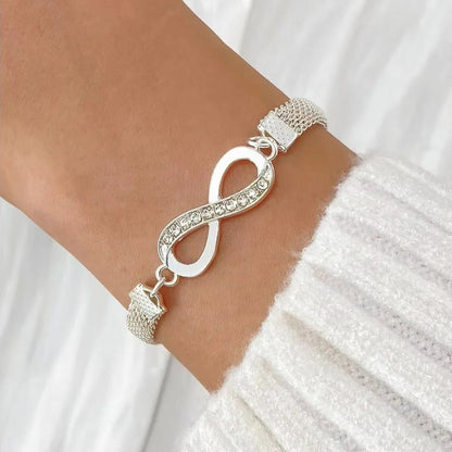 Elegant Trio of Adjustable Bracelets with Gemstone Accents