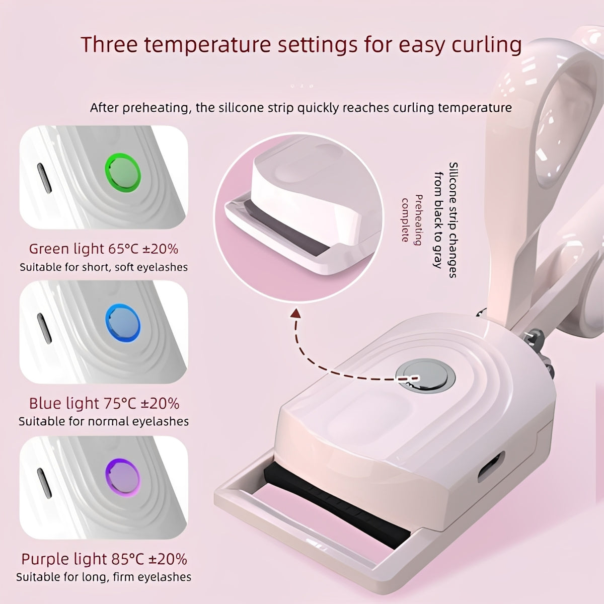 Instant Heat Electric Lash Curler for Stunning Eyes