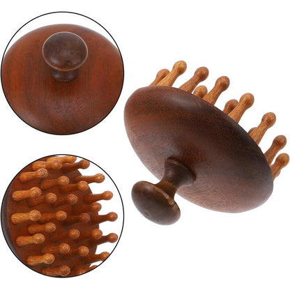 Sandalwood Dual-Action Hair and Scalp Wellness Tool